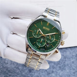 Buy Shop Hugo Boss Champion Chronograph Green Dial Two Tone Steel Strap Watch for Men - 1513878 USA Online