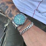 Buy Shop Hugo Boss Champion Chronograph Green Dial Two Tone Steel Strap Watch for Men - 1513878 USA Online