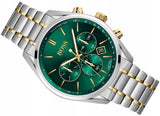 Buy Shop Hugo Boss Champion Chronograph Green Dial Two Tone Steel Strap Watch for Men - 1513878 USA Online