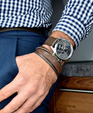 Buy Shop Hugo Boss Champion Grey Dial Brown Leather Strap Watch for Men - 1513815 USA Online