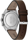 Buy Shop Hugo Boss Champion Grey Dial Brown Leather Strap Watch for Men - 1513815 USA Online