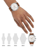 Buy Shop Hugo Boss Champion White Dial Brown Leather Strap Watch for Men - 1513879 USA Online