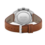 Buy Shop Hugo Boss Champion White Dial Brown Leather Strap Watch for Men - 1513879 USA Online
