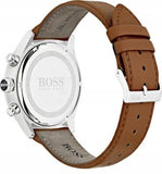 Buy Shop Hugo Boss Champion White Dial Brown Leather Strap Watch for Men - 1513879 USA Online