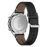 Buy Shop Hugo Boss Chronograph Black Dial Black Leather Strap Watch for Men - 1513864 USA Online