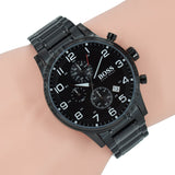 Buy Shop Hugo Boss Chronograph Black Dial Black Steel Strap Watch for Men - 1513180 USA Online