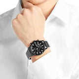 Buy Shop Hugo Boss Chronograph Black Dial Black Steel Strap Watch for Men - 1513180 USA Online