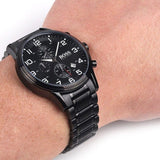 Buy Shop Hugo Boss Chronograph Black Dial Black Steel Strap Watch for Men - 1513180 USA Online