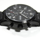 Buy Shop Hugo Boss Chronograph Black Dial Black Steel Strap Watch for Men - 1513180 USA Online