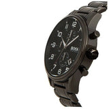 Buy Shop Hugo Boss Chronograph Black Dial Black Steel Strap Watch for Men - 1513180 USA Online