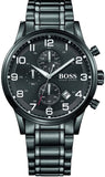 Buy Shop Hugo Boss Chronograph Black Dial Black Steel Strap Watch for Men - 1513180 USA Online