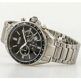 Buy Shop Hugo Boss Chronograph Black Dial Silver Steel Strap Watch for Men - 151080 USA Online