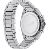Buy Shop Hugo Boss Chronograph Black Dial Silver Steel Strap Watch for Men - 151080 USA Online