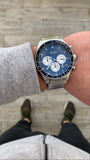 Buy Shop Hugo Boss Chronograph Blue Dial Silver Steel Strap Watch for Men - 1513630 USA Online