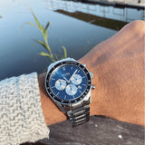 Buy Shop Hugo Boss Chronograph Blue Dial Silver Steel Strap Watch for Men - 1513630 USA Online