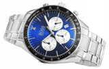 Buy Shop Hugo Boss Chronograph Blue Dial Silver Steel Strap Watch for Men - 1513630 USA Online