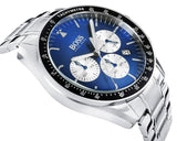 Buy Shop Hugo Boss Chronograph Blue Dial Silver Steel Strap Watch for Men - 1513630 USA Online