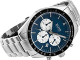 Buy Shop Hugo Boss Chronograph Blue Dial Silver Steel Strap Watch for Men - 1513630 USA Online