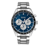 Buy Shop Hugo Boss Chronograph Blue Dial Silver Steel Strap Watch for Men - 1513630 USA Online
