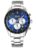 Buy Shop Hugo Boss Chronograph Blue Dial Silver Steel Strap Watch for Men - 1513630 USA Online