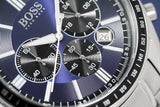 Buy Shop Hugo Boss Chronograph Driver Blue Dial Silver Steel Strap Watch for Men - 1513081 USA Online