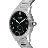 Buy Shop Hugo Boss Legacy Black Dial Silver Steel Strap Watch for Men - 1513671 USA Online