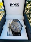 Buy Shop Hugo Boss Classic Grey Dial Grey Steel Strap Watch for Men - 1513364 USA Online