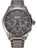 Buy Shop Hugo Boss Classic Grey Dial Grey Steel Strap Watch for Men - 1513364 USA Online