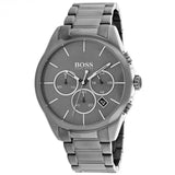 Buy Shop Hugo Boss Classic Grey Dial Grey Steel Strap Watch for Men - 1513364 USA Online