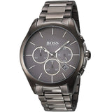 Buy Shop Hugo Boss Classic Grey Dial Grey Steel Strap Watch for Men - 1513364 USA Online