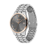 Buy Shop Hugo Boss Classic Grey Dial Two Tone Steel Strap Watch for Men - 1513688 USA Online