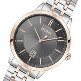 Buy Shop Hugo Boss Classic Grey Dial Two Tone Steel Strap Watch for Men - 1513688 USA Online