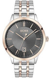 Buy Shop Hugo Boss Classic Grey Dial Two Tone Steel Strap Watch for Men - 1513688 USA Online