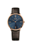 Buy Shop Hugo Boss Classic Jackson Blue Dial Brown Leather Strap Watch for Men - 1513458 USA Online
