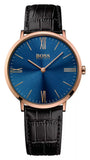 Buy Shop Hugo Boss Classic Jackson Blue Dial Brown Leather Strap Watch for Men - 1513458 USA Online