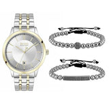 Buy Shop Hugo Boss Classic Silver Dial Two Tone Steel Strap Watch for Men - 1513687 USA Online