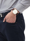 Buy Shop Hugo Boss Classic White Dial Brown Leather Strap Watch for Men - 1513486 USA Online