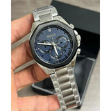 Buy Shop Hugo Boss Cloud Chronograph Blue Dial Silver Steel Strap Watch For Men - 1514015 USA Online