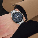 Buy Shop Hugo Boss Cloud Chronograph Blue Dial Silver Steel Strap Watch For Men - 1514015 USA Online