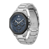 Buy Shop Hugo Boss Cloud Chronograph Blue Dial Silver Steel Strap Watch For Men - 1514015 USA Online