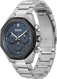 Buy Shop Hugo Boss Cloud Chronograph Blue Dial Silver Steel Strap Watch For Men - 1514015 USA Online