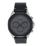 Buy Shop Hugo Boss Cloud Chronograph Grey Dial Black Leather Strap Watch for Men - 1514014 USA Online