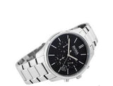 Buy Shop Hugo Boss Commander Black Dial Silver Steel Strap Watch for Men - 1513433 USA Online