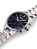Buy Shop Hugo Boss Commander Black Dial Silver Steel Strap Watch for Men - 1513433 USA Online