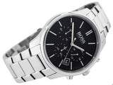 Buy Shop Hugo Boss Commander Black Dial Silver Steel Strap Watch for Men - 1513433 USA Online