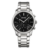 Buy Shop Hugo Boss Commander Black Dial Silver Steel Strap Watch for Men - 1513433 USA Online