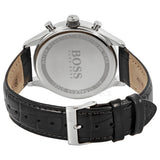 Buy Shop Hugo Boss Companion Black Dial Black Leather Strap Watch for Men - 1513543 USA Online