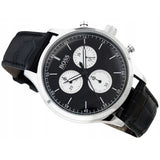 Buy Shop Hugo Boss Companion Black Dial Black Leather Strap Watch for Men - 1513543 USA Online