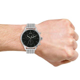 Buy Shop Hugo Boss Companion Black Dial Silver Steel Strap Watch for Men - 1513652 USA Online