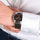 Buy Shop Hugo Boss Companion Black Dial Silver Steel Strap Watch for Men - 1513652 USA Online